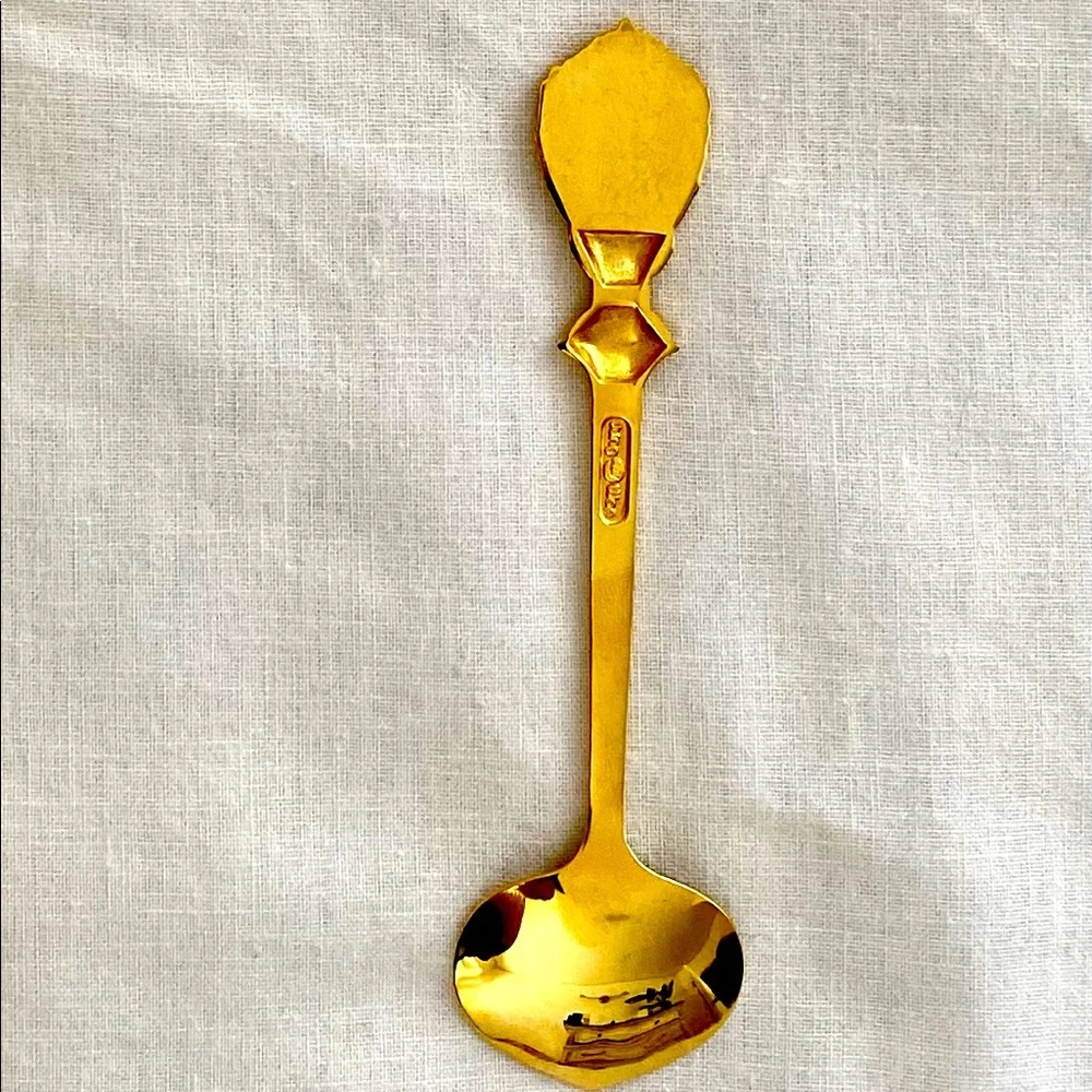 1988 Olympics Seoul Golden Mascot Vintage Collectible Spoon
